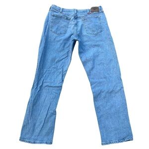 Wrangler Men's Light Wash Stretch Denim Jeans with Drawstring Waist - Size 36x32